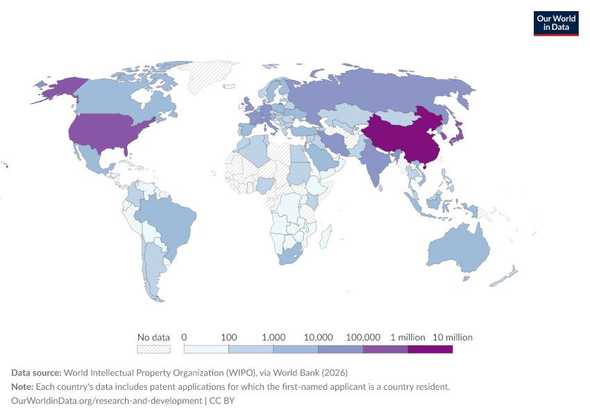 A thumbnail of the "Annual patent applications" chart