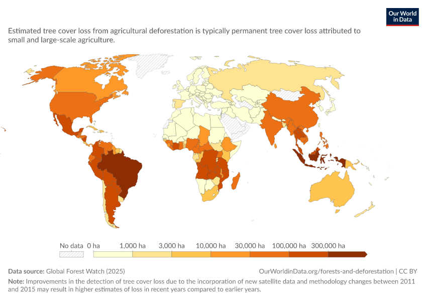 A thumbnail of the "Agriculture-driven deforestation" chart