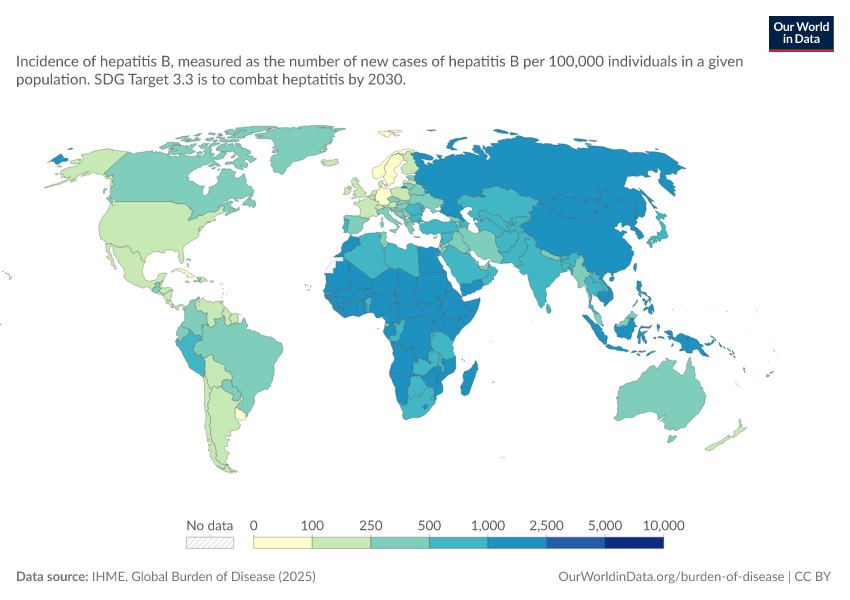 A thumbnail of the "Hepatitis B incidence rate" chart