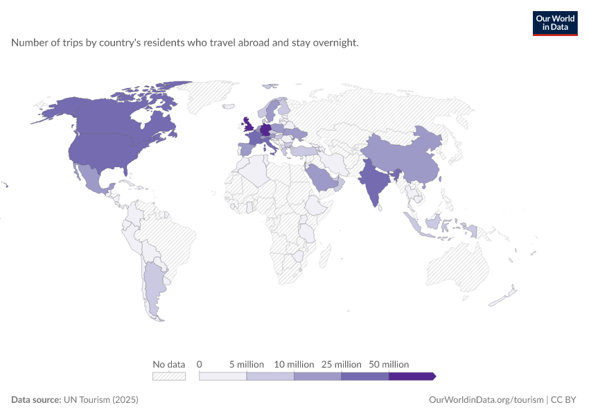 A thumbnail of the "International tourist departures" chart