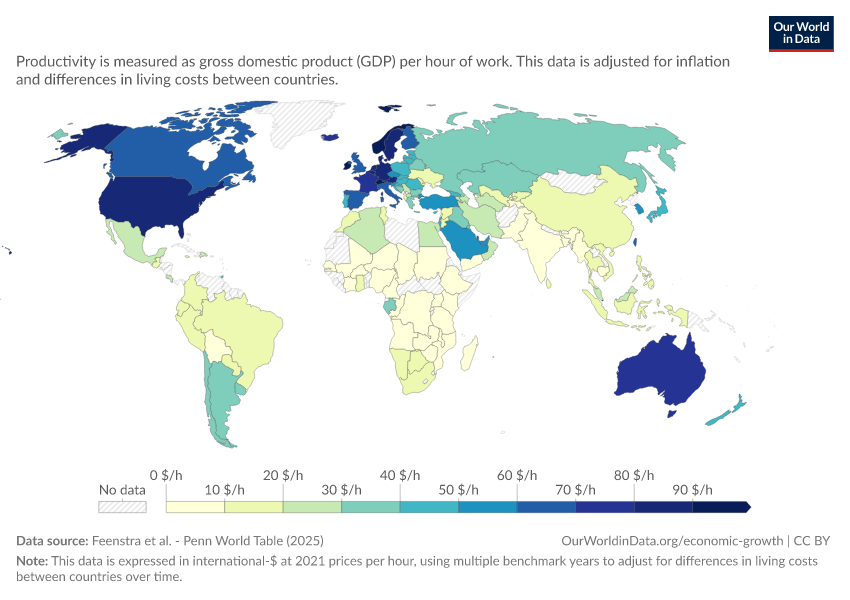 A thumbnail of the "Productivity: output per hour worked" chart