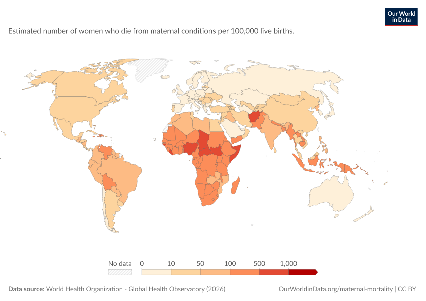 A thumbnail of the "Maternal mortality ratio" chart