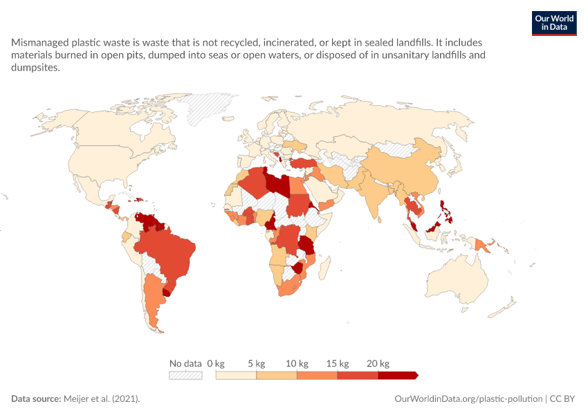 A thumbnail of the "Mismanaged plastic waste per capita" chart