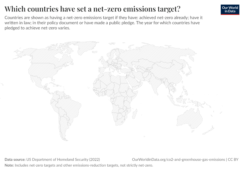 A thumbnail of the "Which countries have set a net-zero emissions target?" chart