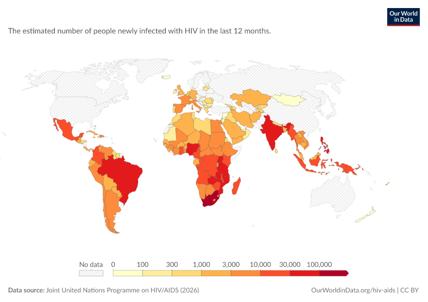 A thumbnail of the "New HIV infections" chart