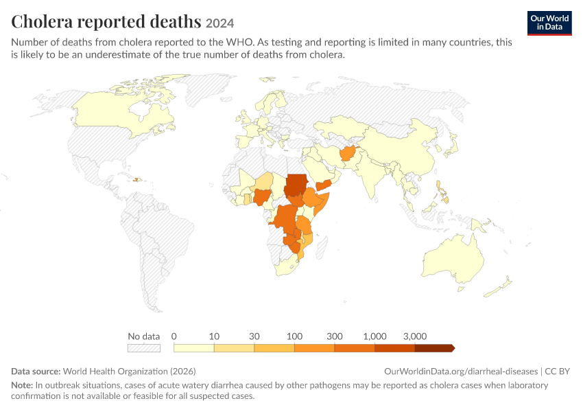 A thumbnail of the "Cholera reported deaths" chart