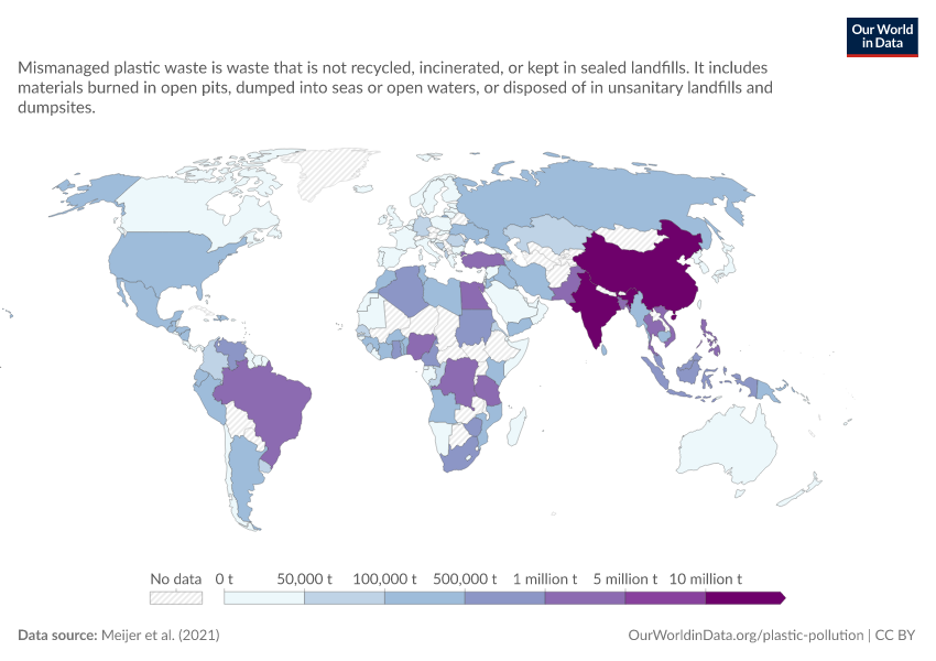 A thumbnail of the "Mismanaged plastic waste" chart