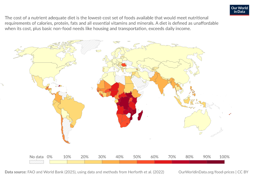 A thumbnail of the "Share of population that cannot afford a nutrient adequate diet" chart