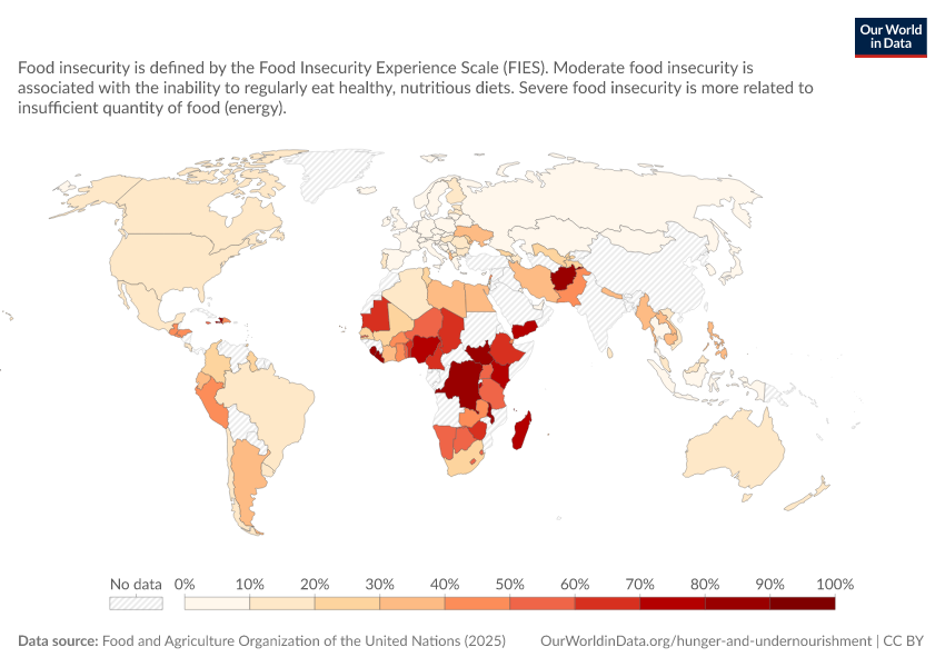 A thumbnail of the "Share of population with moderate or severe food insecurity" chart