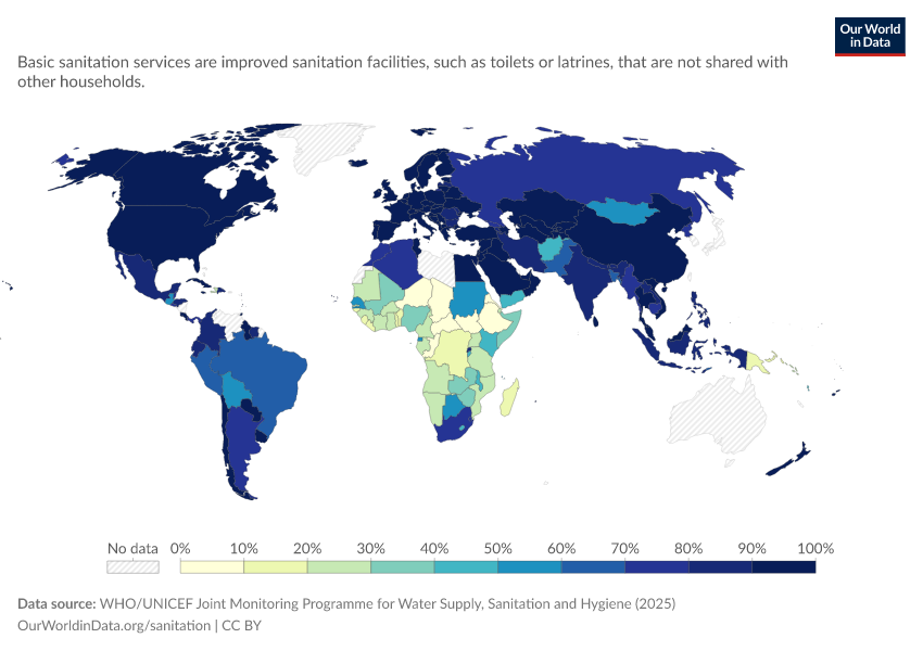 A thumbnail of the "Share of the rural population using at least basic sanitation facilities" chart